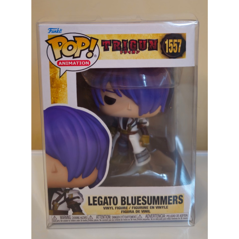 Funko POP! Animation - Trigun - LEGATO BLUESUMMERS #1557- Brand NEW + Protector